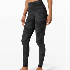 NWT Lululemon Align HR Pant 28” Camo Coal Sz 4